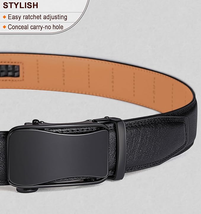 Ceinture Automatique en Cuir Noir841 D