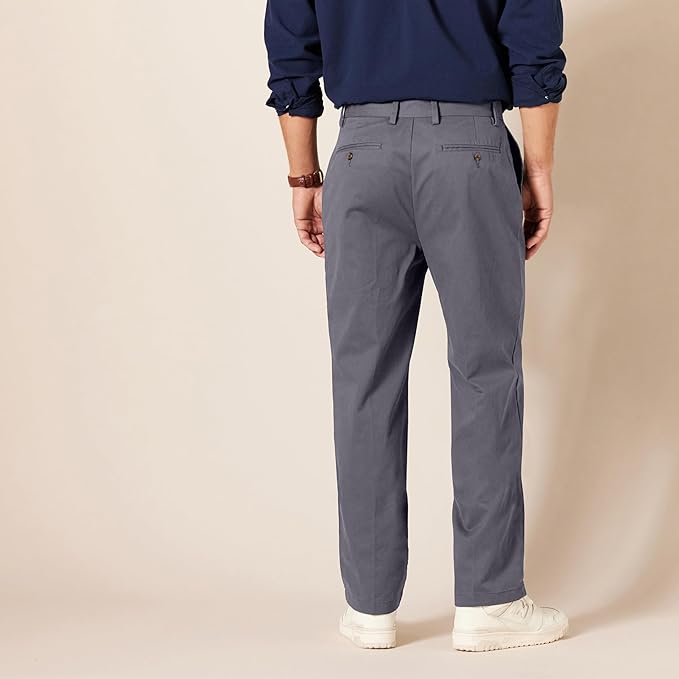 Pantalon Chino Infroissable Charbon E