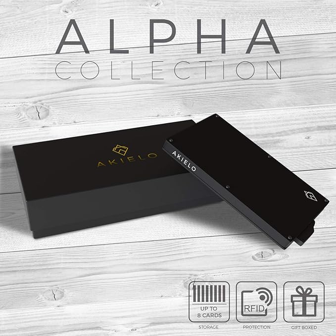 Portefeuille Homme Minimaliste Édition Noir I