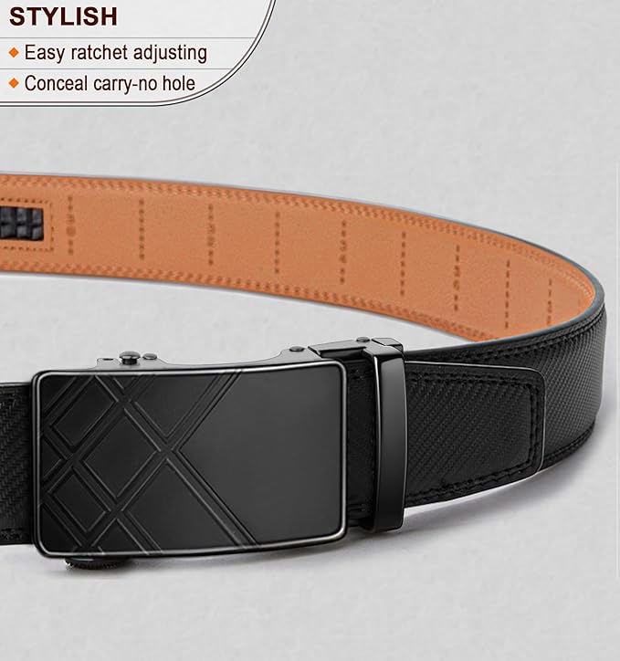 Ceinture Automatique en Cuir Noir375 D