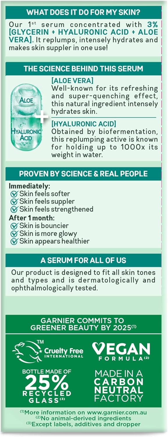 Garnier Sérum Gel Hyaluronic Aloe E