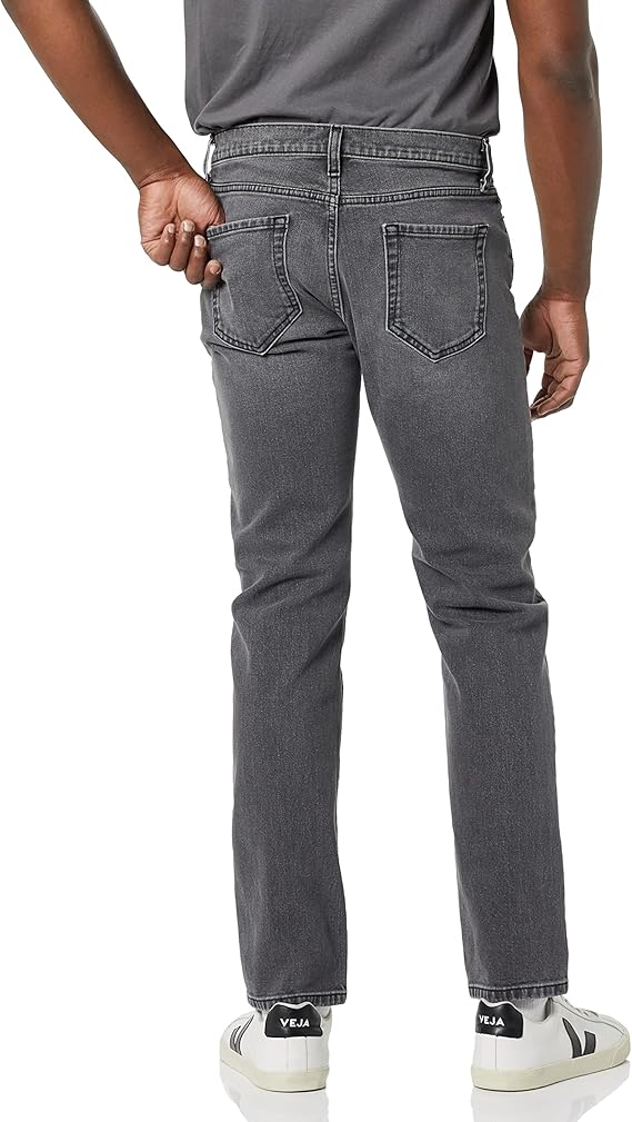 Jean Slim Homme Gris Délavé F