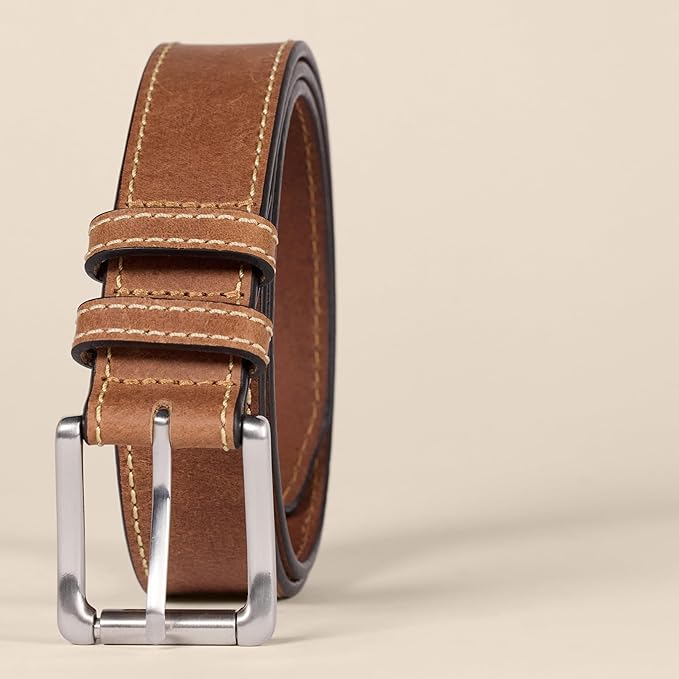 Ceinture en Cuir Havane A