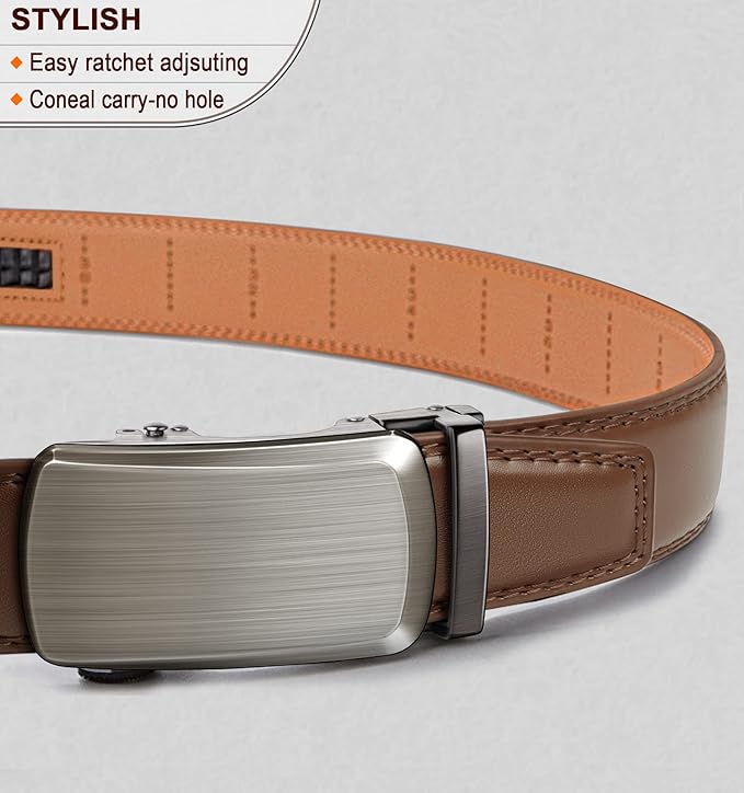 Ceinture Automatique en Cuir Fauve2948 D