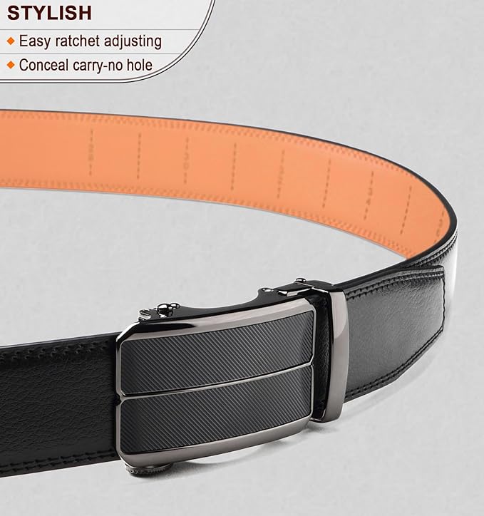 Ceinture Automatique en Cuir Noir1 D