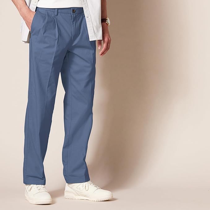 Pantalon Plissé Infroissable Indigo A