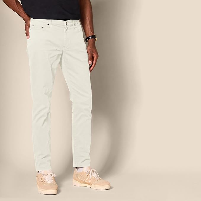 Pantalon Sergé Stretch Gris Pierre G