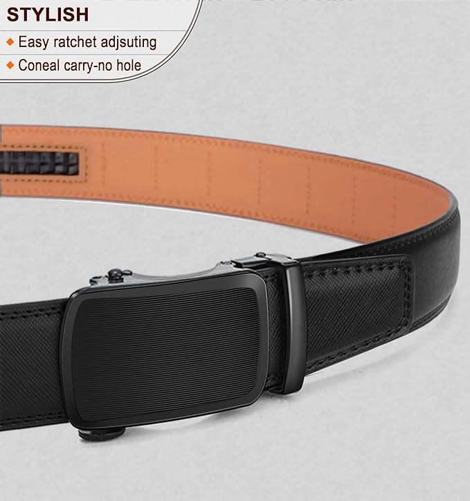 Ceinture Automatique en Cuir Noir595 D