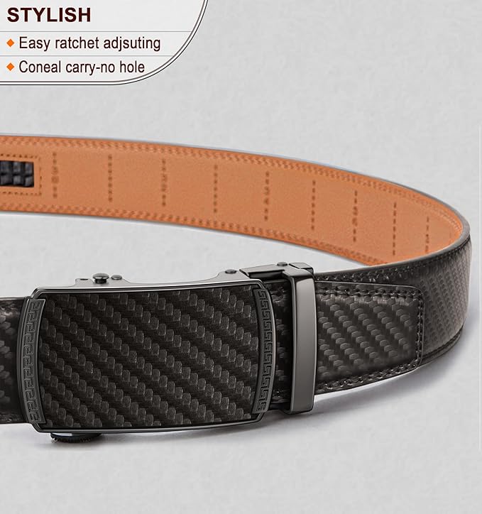 Ceinture Automatique en Cuir Gris Sacré2946 D