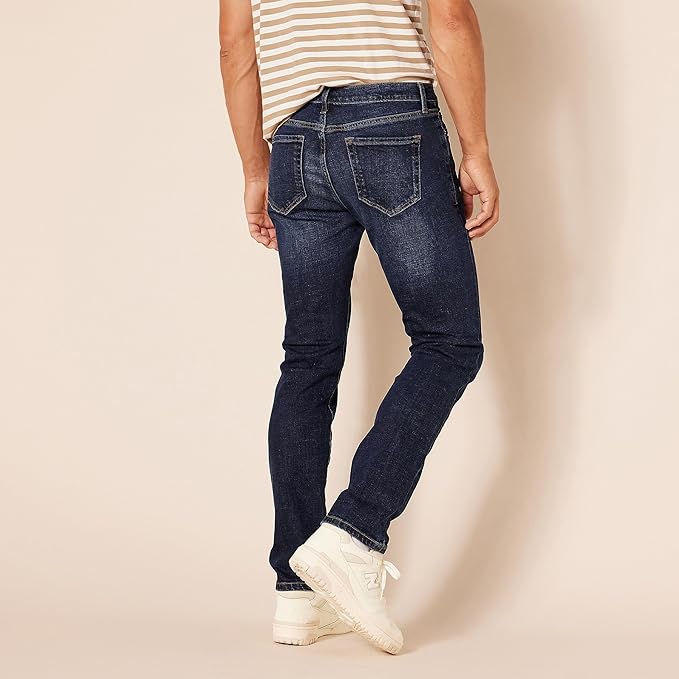 Jean Slim Homme Bleu Foncé Vintage F