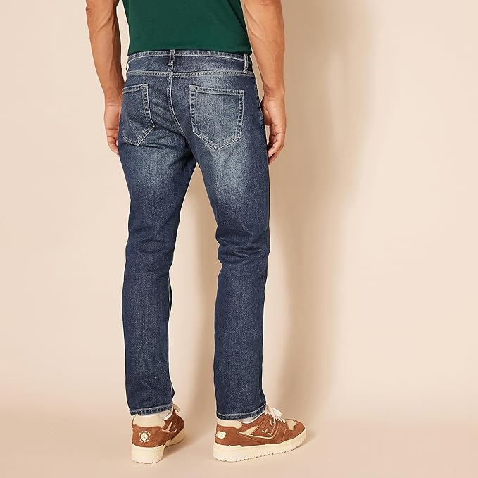 Jean Slim Homme Délavé Foncé F