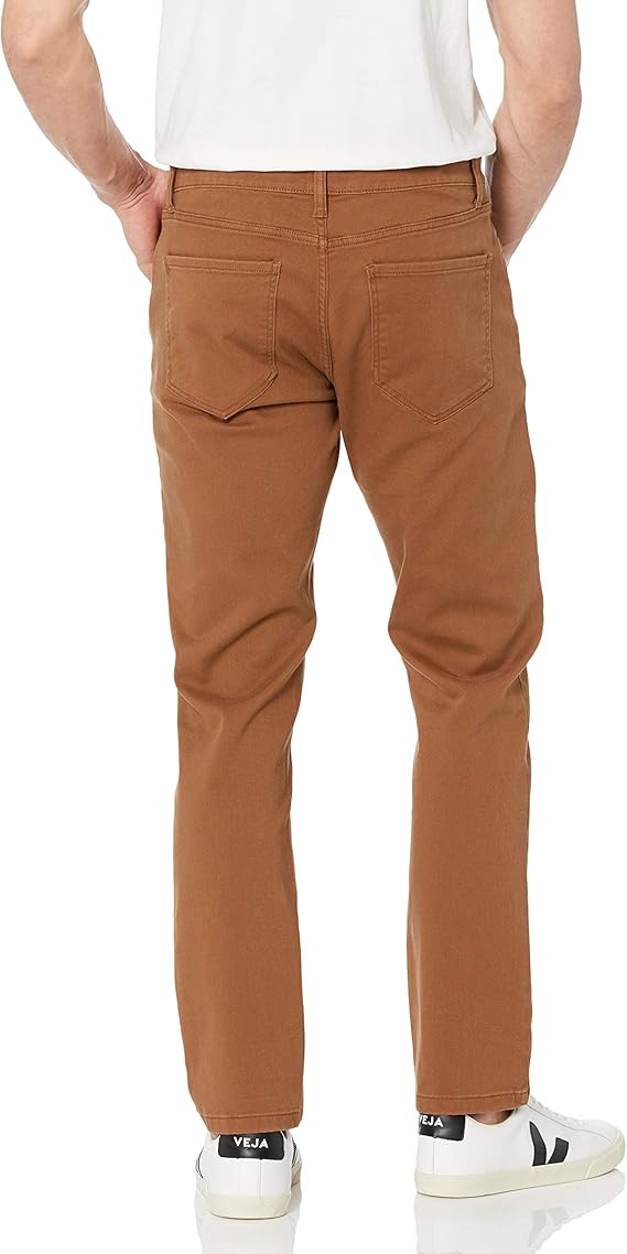 Jean Slim Homme Brun Kaki Foncé F