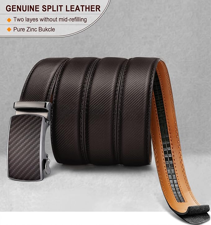 Ceinture Automatique en Cuir Marron Profond203 D