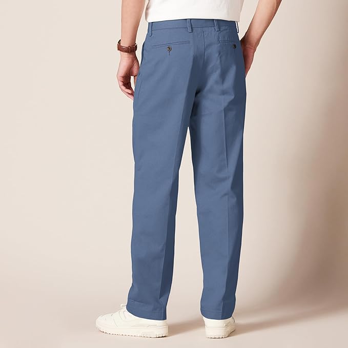Pantalon Plissé Infroissable Indigo A
