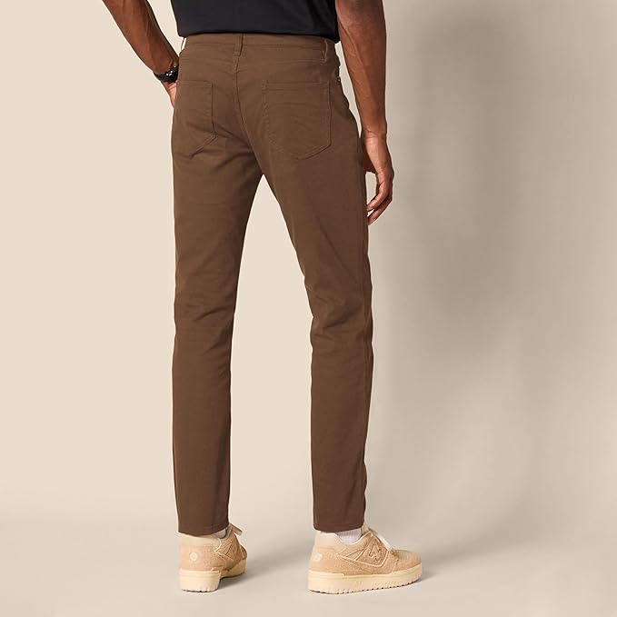 Pantalon Sergé Stretch Brun G