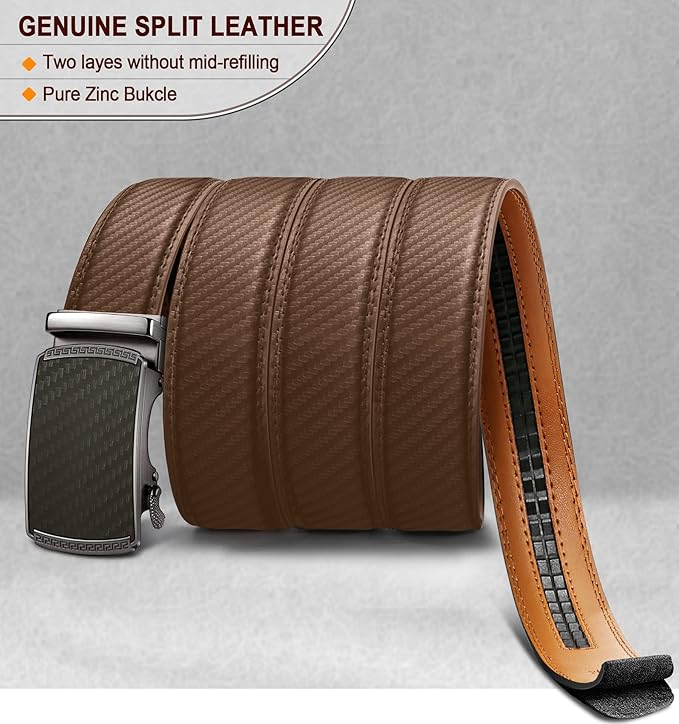 Ceinture Automatique en Cuir Fauve2945 D