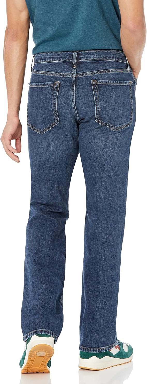 Jean bootcut à coupe Droite Délavé Moyen H