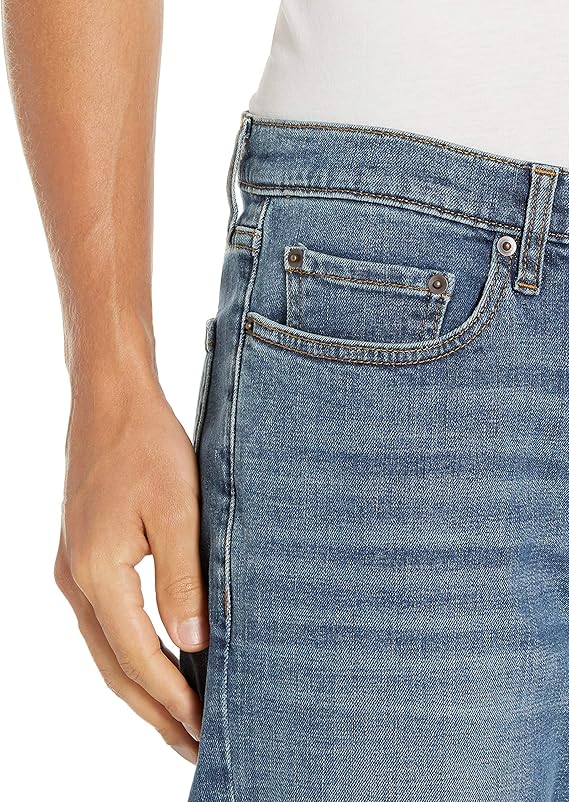 Jean bootcut à coupe droite Bleu Moyen Vintage H