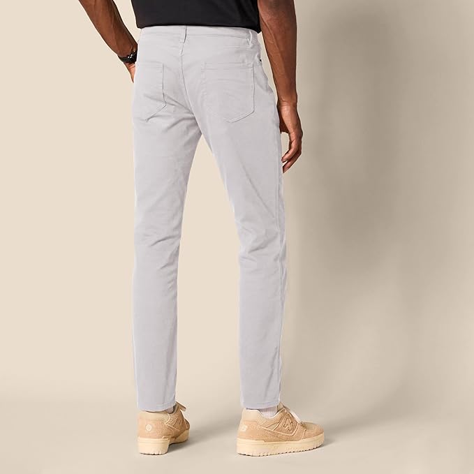 Pantalon Sergé Stretch Gris Clair G