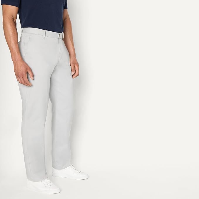 Pantalon Chino Infroissable Gris E