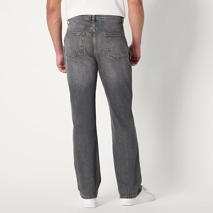 Jean Coupe Décontractée 8 Gris Délavé D