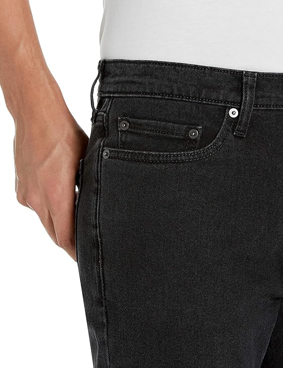 Jean Slim Homme Noir Délavé F