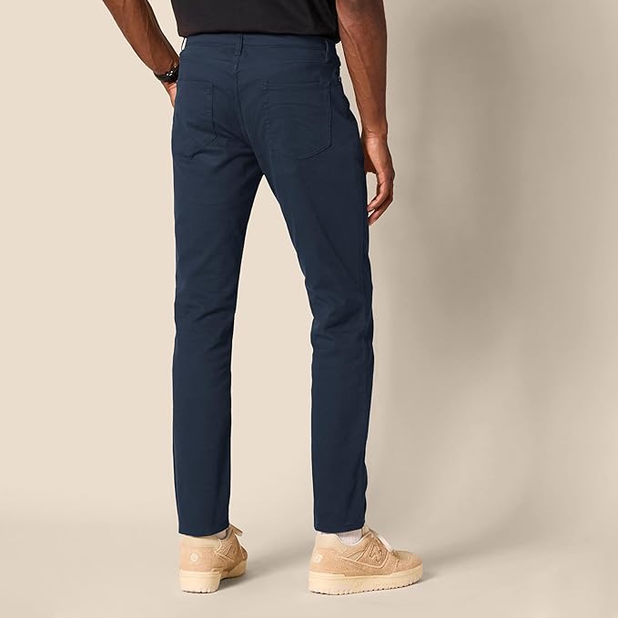 Pantalon Sergé Stretch Bleu Marine G