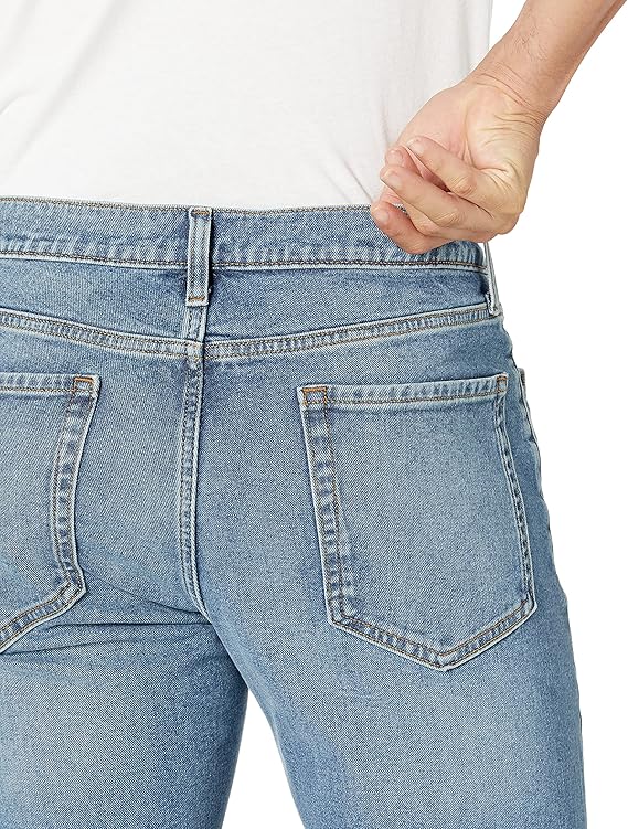 Jean bootcut à coupe Droite Délavé Clair H