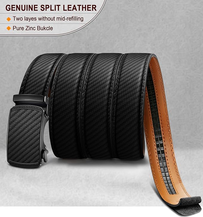 Ceinture Automatique en Cuir Noir2943 D