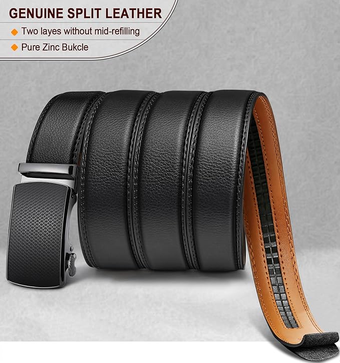 Ceinture Automatique en Cuir Noir1148 D