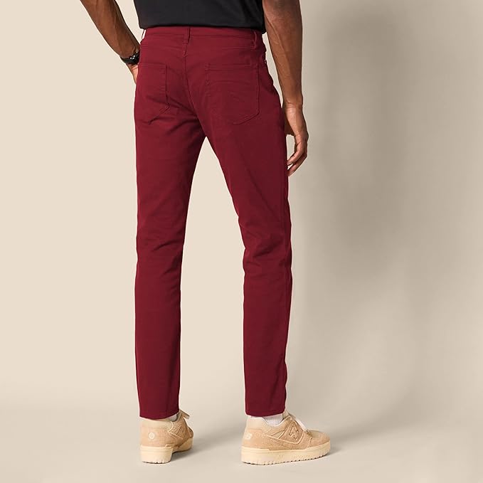 Pantalon Sergé Stretch Bordeaux G