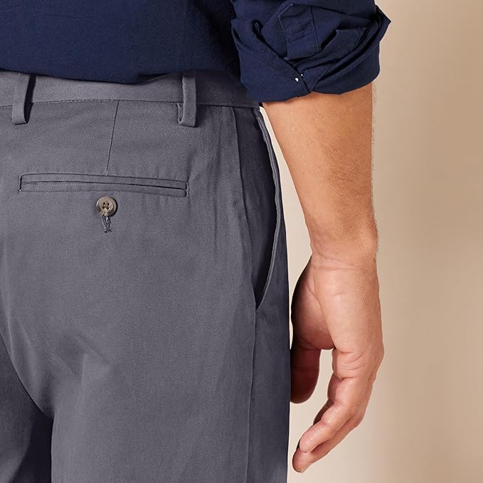 Pantalon Chino Infroissable Charbon E
