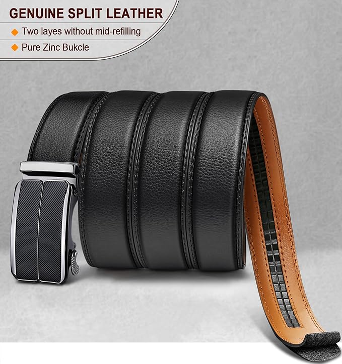 Ceinture Automatique en Cuir Noir1 D