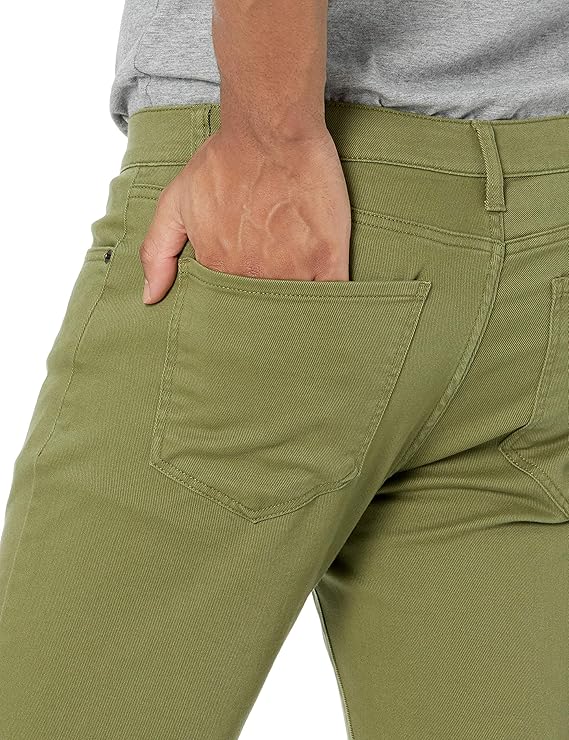 Jean Slim Homme Vert Olive F