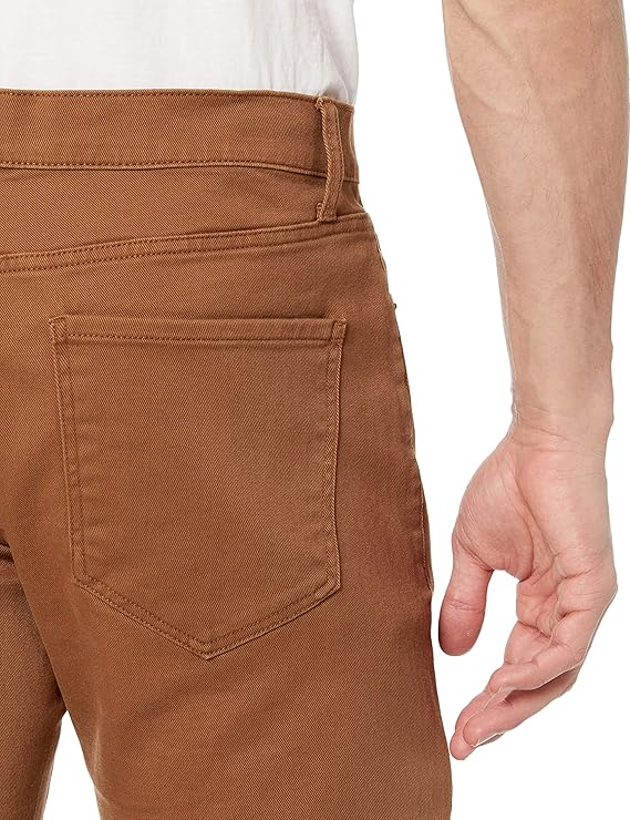 Jean Slim Homme Brun Kaki Foncé F