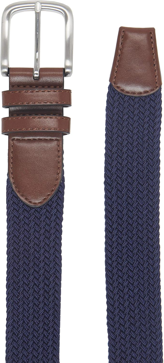 Ceinture Tressée Stretch Bleu Marine C