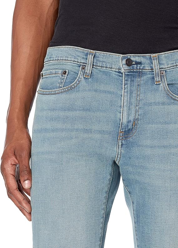 Jean Slim Homme Bleu Clair Vintage F