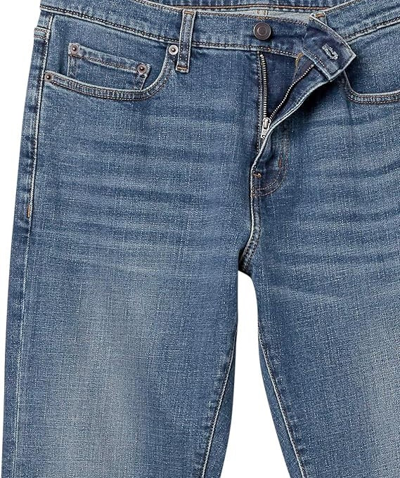 Jean bootcut à coupe droite Bleu Moyen Vintage H