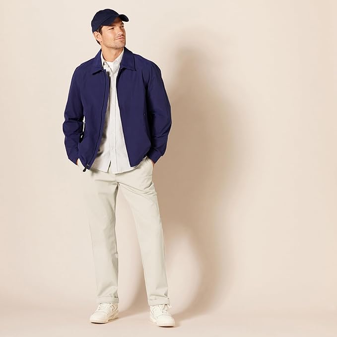 Pantalon Chino Infroissable Gris Pierre E