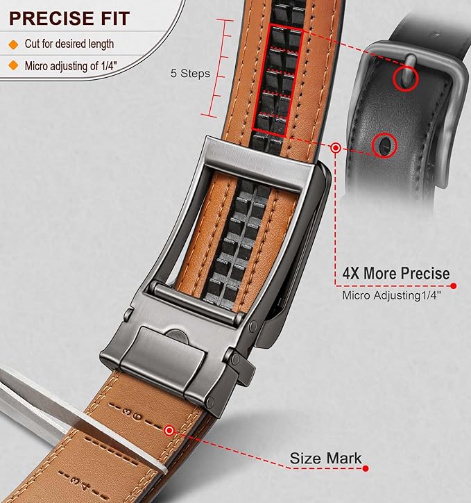 Ceinture Automatique en Cuir 009-noir224 D