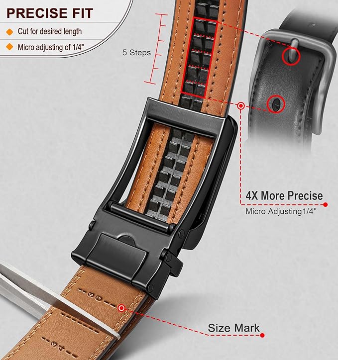 Ceinture Automatique en Cuir 032-noir216 D