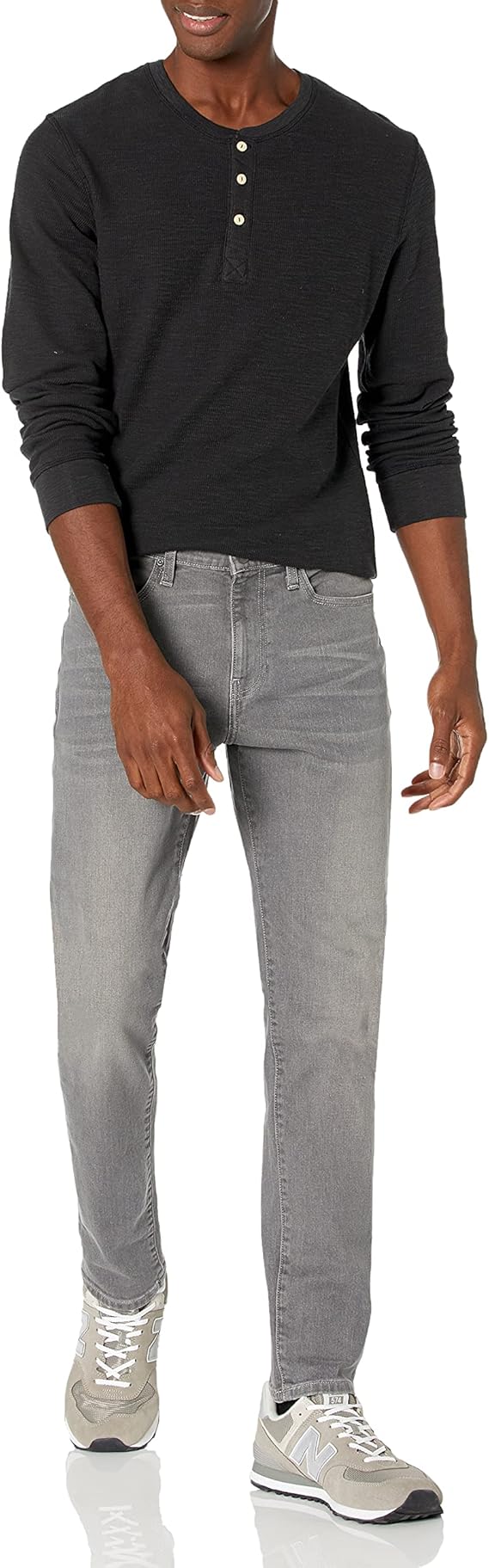 Jean Slim Homme Gris F
