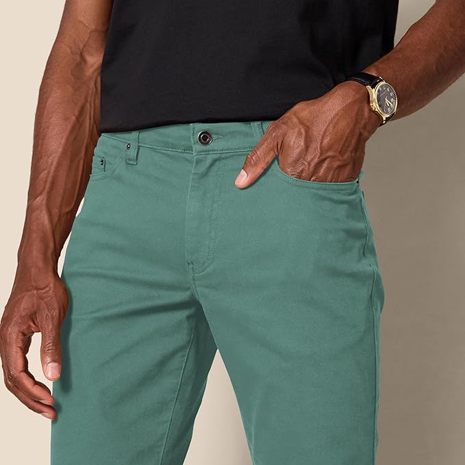 Pantalon Sergé Stretch Vert G