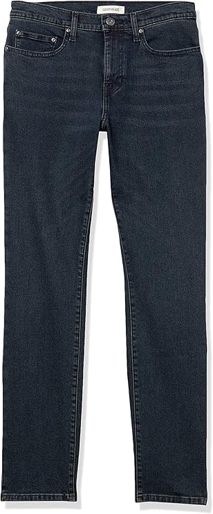 Jean Slim Homme Noir Bleu Vintage F