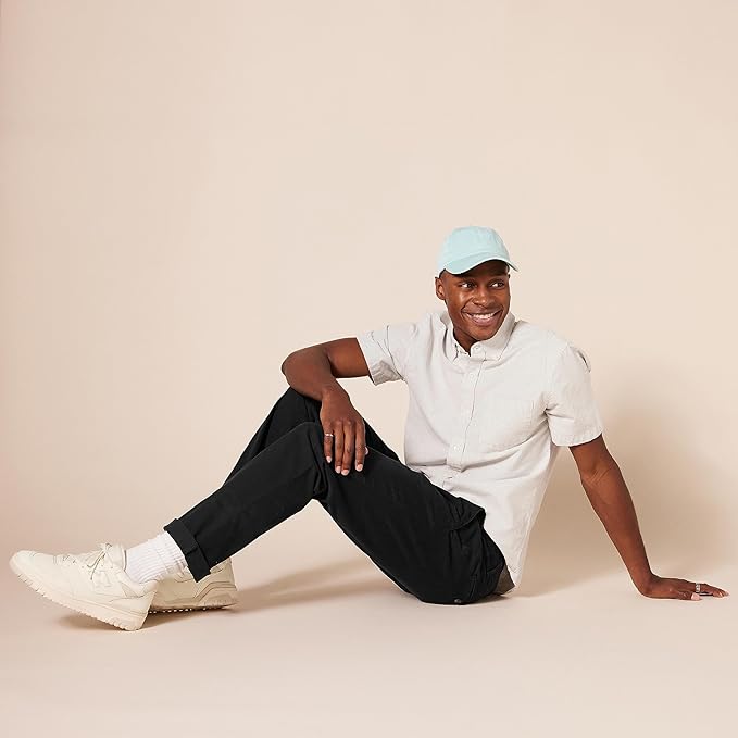 Pantalon Chino Extensible Style décontracté Noir B