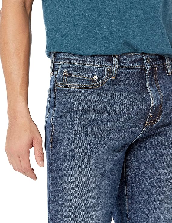 Jean bootcut à coupe Droite Délavé Moyen H