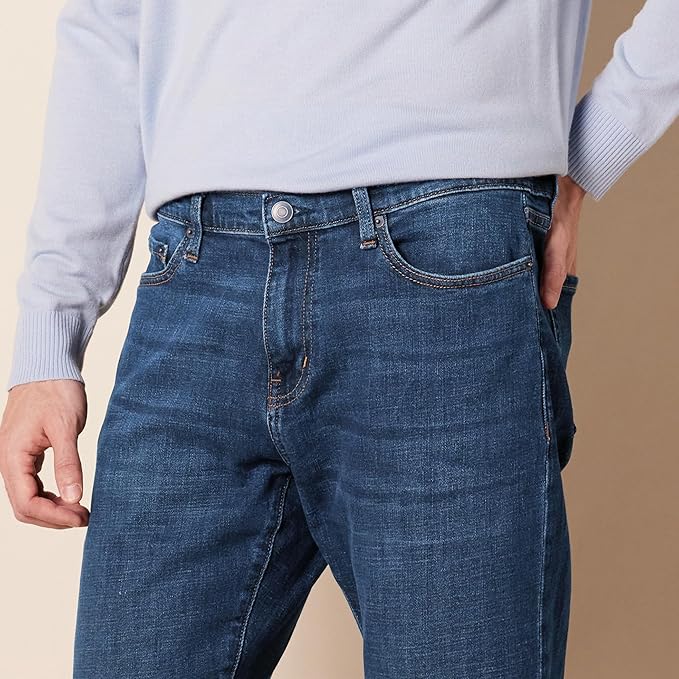 Jean bootcut à coupe droite Bleu Foncé Vintage H