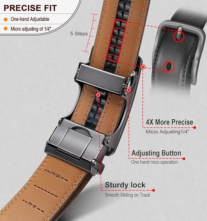 Ceinture Automatique en Cuir Noir375 D