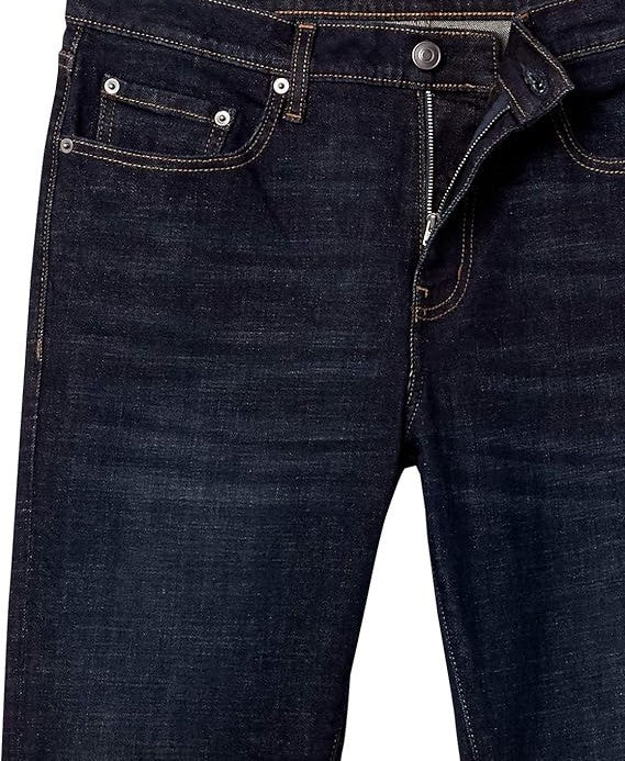 Jean bootcut à coupe Droite Indigo Foncé Tie-dye H