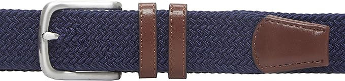 Ceinture Tressée Stretch Bleu Marine C